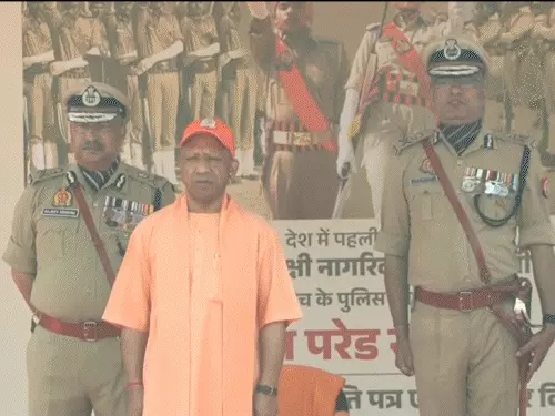 Yogi Adityanath police parade