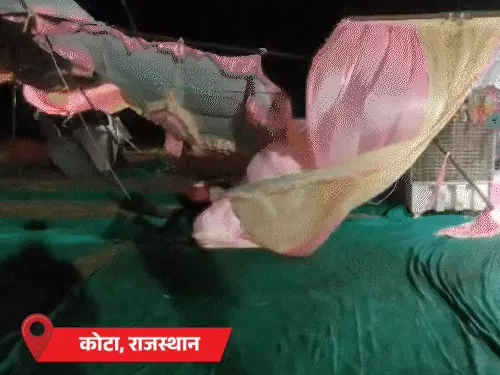 UP Bihar storm rain 18 deaths lightning Kota D