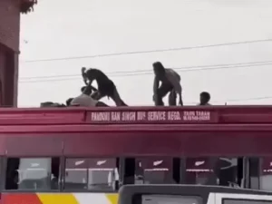 Amritsar bus fight video