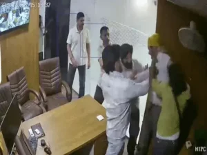Jalandhar immigration office fight,