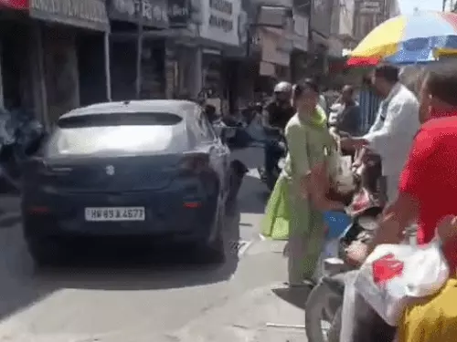 Rohtak car accident Baleno