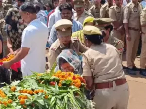 Jalaun police funeral,