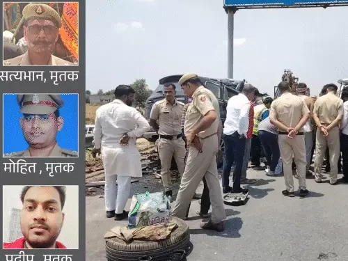 Jalaun police acciden