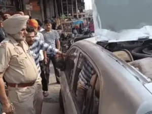Amritsar suspicious car,