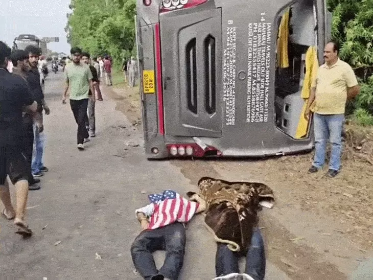 Gurdaspur Pathankot highway accident,