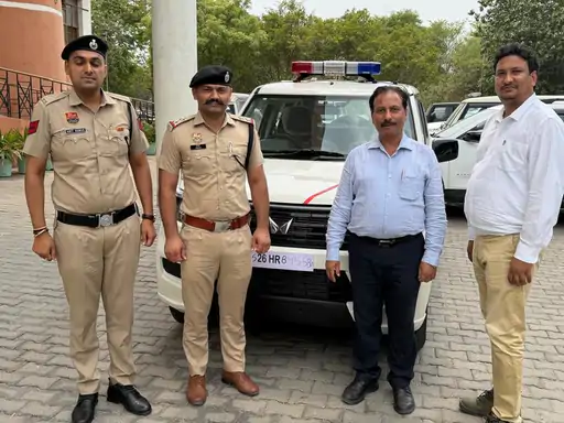 हरियाणा ऑर्गेनिक्स ने पुलिस विभाग को भेंट की बोलेरो, पानीपत SP को सौंपी चाबी