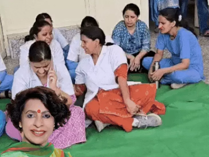 इस्तीफे के बाद भी भाटिया की माफी पर अड़ीं नर्सें, बेटी वाले बयान पर FIR की मांग; मीटिंग के बाद हरियाणा में हड़ताल खत्म