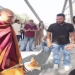 गुरुग्राम में ‘पीस डॉग’ आलोका से मिलने उमड़ी भीड़, 3,700 किमी की पदयात्रा से बना आकर्षण का केंद्र