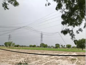 पलवल में आंधी-बारिश का कहर, दो बिजली टावर और 350 खंभे टूटे; शहर में छाया अंधेरा