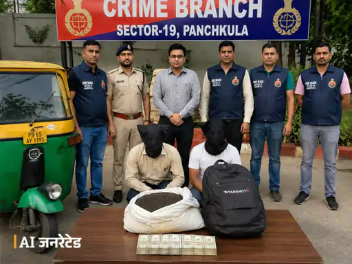 पंचकूला में 4.2 किलो अफीम के साथ 2 तस्कर गिरफ्तार, यूपी से सप्लाई देने पहुंचे थे आरोपी