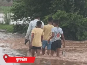हरियाणा में बारिश का कहर: उफनाईं नदियां, भाई की चिता पर पहरा; पंचकूला में नदी किनारे जाने पर FIR, फरीदाबाद में 10 फीट का अजगर