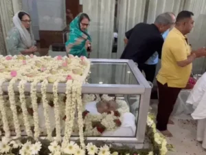 नंदकिशोर गोयनका को श्रद्धांजलि देने उमड़ा जनसैलाब: पैतृक आवास पर अंतिम दर्शन, PM ने जताया शोक