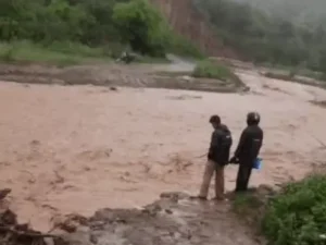 पंचकूला में बारिश से बढ़ा नदी का जलस्तर, 5 घंटे फंसे स्कूली बच्चे; तेज बहाव में बही कार