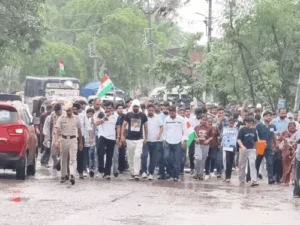 पिंजौर में छात्रों के समर्थन में युवाओं का रोष मार्च: जंतर-मंतर घटना के विरोध में प्रदर्शन, निष्पक्ष जांच और दोषियों पर कार्रवाई की मांग