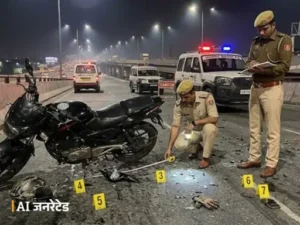 सोनीपत में गाड़ी की टक्कर से सहायक इंजीनियर की मौत: बाइक से घर लौट रहा था, यूपी निवासी था; ड्राइवर पर FIR