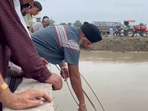 करनाल नहर से मिला युवक का नग्न शव: हाथ पर ‘Love You Mom’ टैटू से हुई पहचान, गोताखोरों ने रस्सियों से निकाला