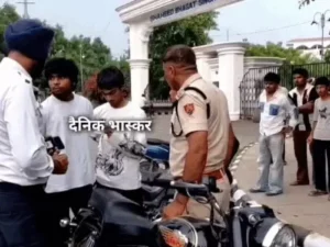 सिरसा में 3 युवकों ने ट्रैफिक SHO को दी धमकी: बुलेट का चालान होने पर भड़के, बोले- 24 घंटे में सब हो जाएगा