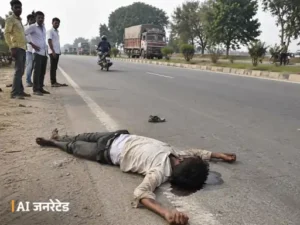 पलवल में ट्राले की टक्कर से ट्रक ड्राइवर की मौत: नूंह से UP जा रहा था, खराबी के बाद एक्सप्रेसवे पर रुका