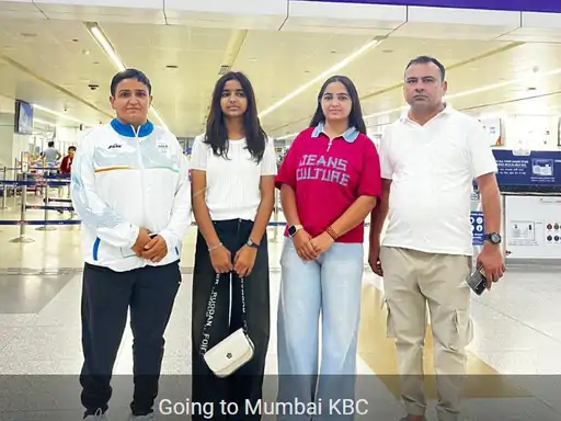 KBC की हॉट सीट पर बैठेगी गोल्ड मेडलिस्ट शर्मिला धनखड़: मुंबई में आज शूटिंग, पति-बेटियों और कोच संग रवाना